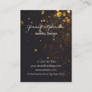 Glitter on Black Business Card