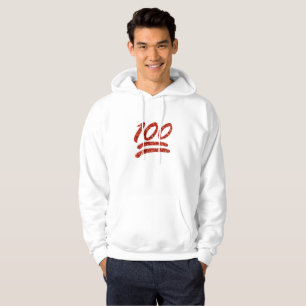 glitter one hundred emoji mens hoodie sweatshirt