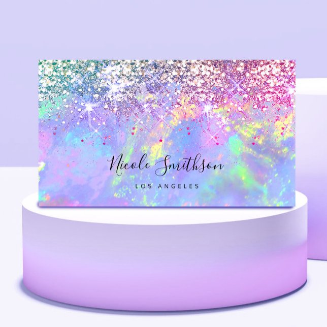 glitter opal business card (Creator Uploaded)