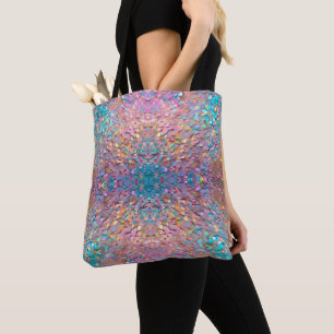 Glitter Opal Holographic Modern Collection Tote Bag