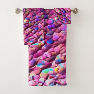 Glitter Opal Holographic Popular Collection Bath Towel Set