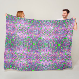 Glitter Opal Modern Holographic Collection Fleece Blanket