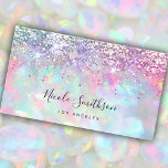 glitter opal stone business card<br><div class="desc">please note the holographic effect is not real,  but just simulated. I recommend light paper semi- gloss for better print results. Matte or black papers are not suitable for this design</div>