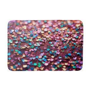 Glitter Opal Trendy Holographic Collection Bath Mat