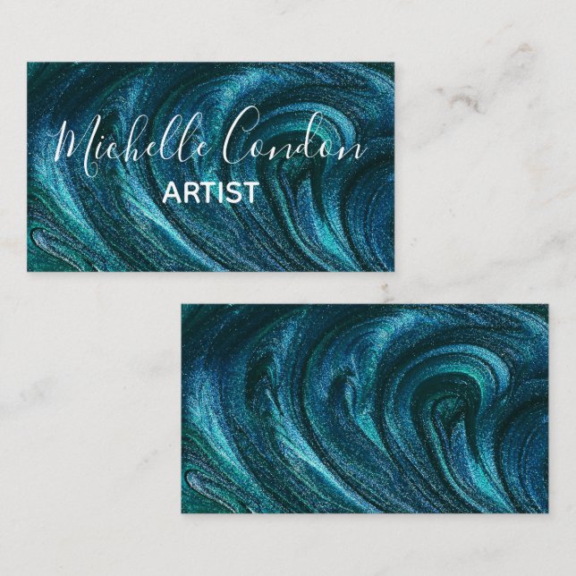 Glitter Paint Business Card (Front/Back)