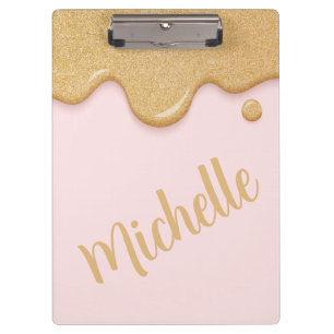 Glitter Paint Drip Clipboard