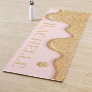 Glitter Paint Drip Yoga Mat