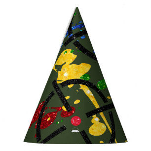 Glitter Paintball Party Targets Party Hat