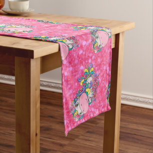 Glitter Pastle Pink Unicorn Long Table Runner