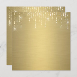 Glitter pattern blank Invitation