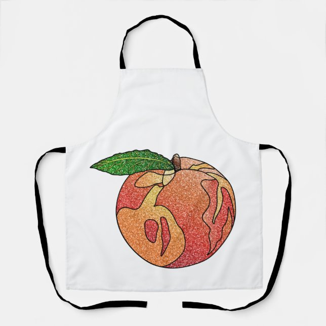 Glitter Peach Apron (Front)