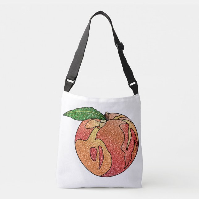 Glitter Peach Crossbody Bag (Front)