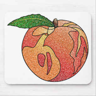 Glitter Peach Mouse Pad