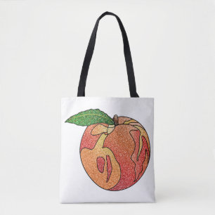 Glitter Peach Tote Bag