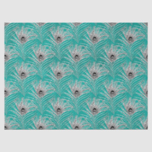 Glitter Peacock Feather Series Design 14 Tissue Paper