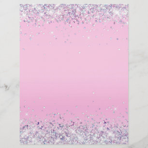 Glitter pink blank flyer