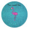 Glitter pink flamingo turquoise glitter