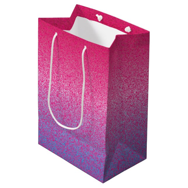 Glitter-Pink-Purple-GIFT BAG m (Front Angled)