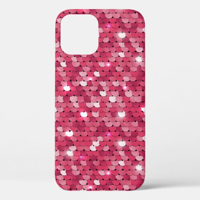 Glitter pink sequin pattern Case-Mate iPhone case (Back)