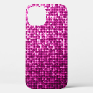 Glitter pink sequins iPhone 12 case