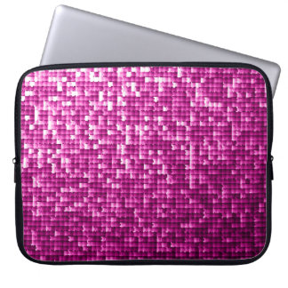 Glitter pink sequins laptop sleeve