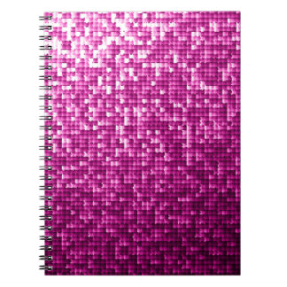 Glitter pink sequins notebook