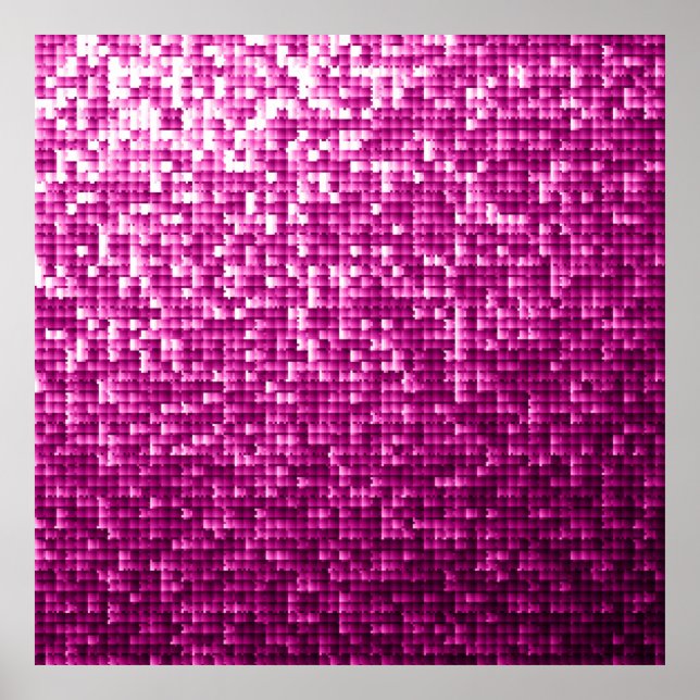 Glitter pink sequins poster (Front)