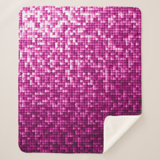 Glitter pink sequins sherpa blanket