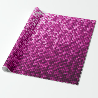 Glitter pink sequins wrapping paper