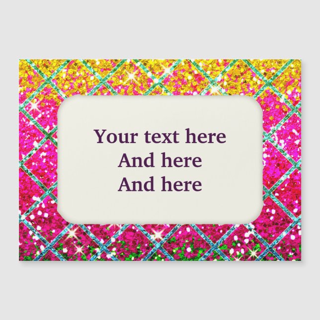 Glitter Pink Snakeskin (Front)