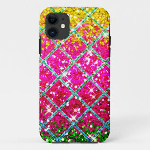 Glitter Pink Snakeskin iPhone 11 Case