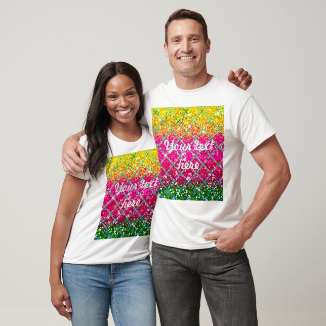 Glitter Pink Snakeskin T-Shirt (Unisex)