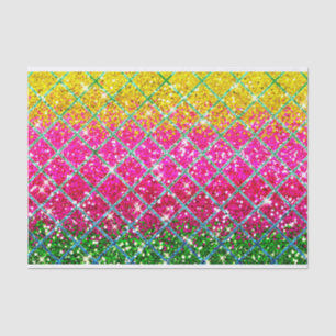 Glitter Pink Snakeskin Tissue Paper