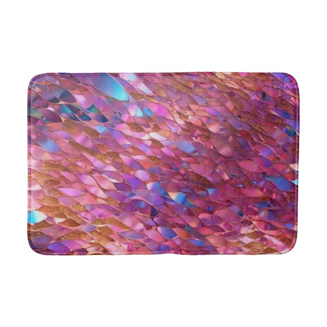 Glitter Popular Opal Holographic Collection Bath Mat (Front)