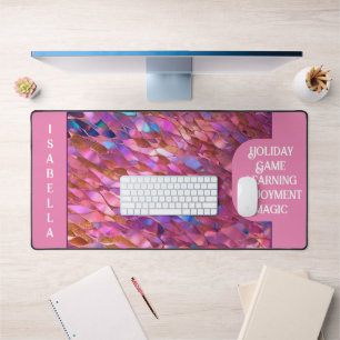Glitter Popular Opal Holographic Collection Desk Mat