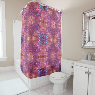 Glitter Popular Opal Holographic Collection Shower Curtain