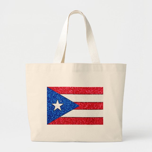Glitter Puerto Rico tote bag (Front)