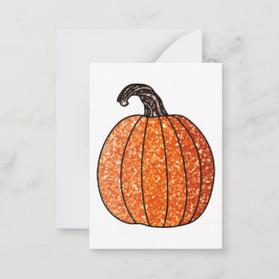 Glitter Pumpkin Card
