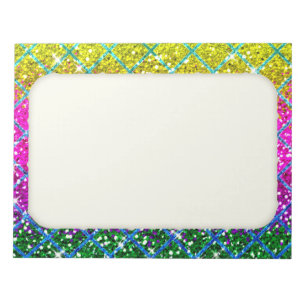 Glitter Purple Snakeskin Notepad