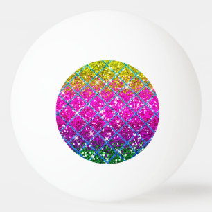 Glitter Purple Snakeskin Ping Pong Ball
