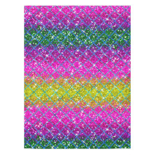 Glitter Purple Snakeskin Tablecloth