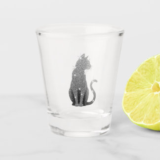 Glitter Queen Kitty shot glass