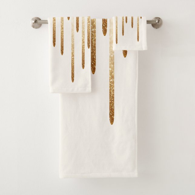 Glitter rain bath towel (Insitu)