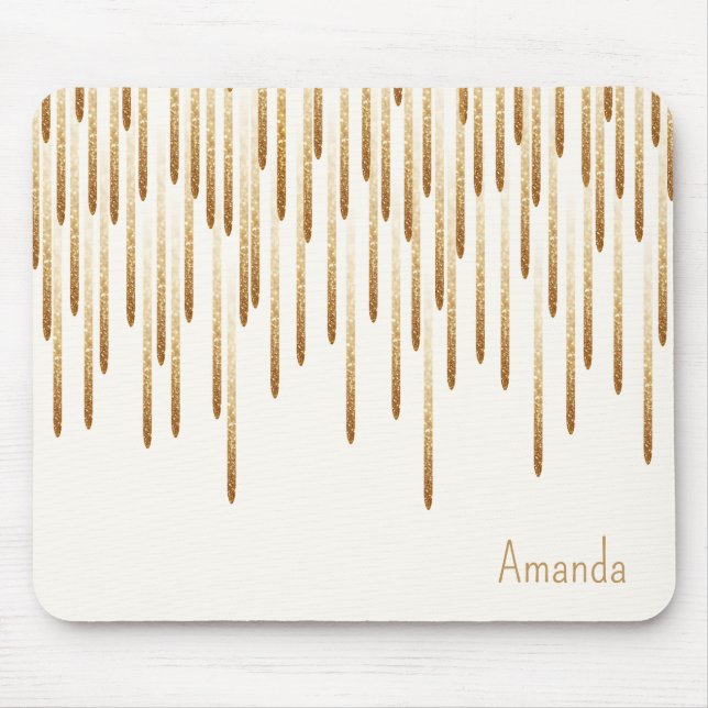 Glitter rain mouse pad (Front)