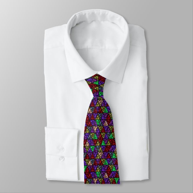 Glitter. Red, green, purple. Tie (Tied)