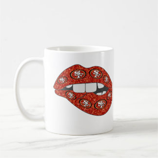 Glitter Red Lips Mug with SF Logo – Bold & Glamoro