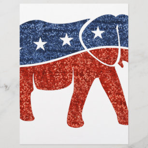 glitter republican elephant