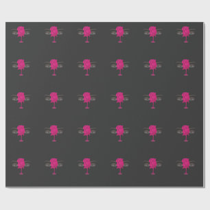 Glitter Rose Eyes Shirt Pink Rose Aesthetic Tee Wrapping Paper