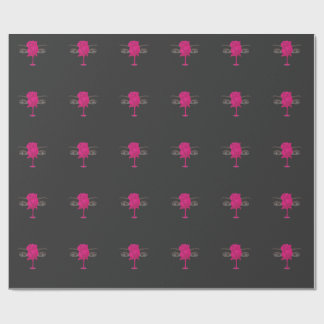 Glitter Rose Eyes Shirt | Pink Rose Aesthetic Tee  Wrapping Paper