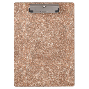 Glitter Rose Gold glitter sparkle shiny Exam Board Clipboard